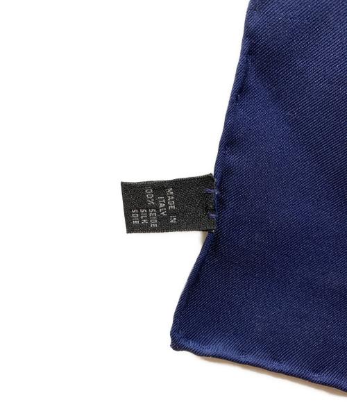 CELINE（セリーヌ）CELINE (セリーヌ) シルクスカーフ ブルーの古着・服飾アイテム