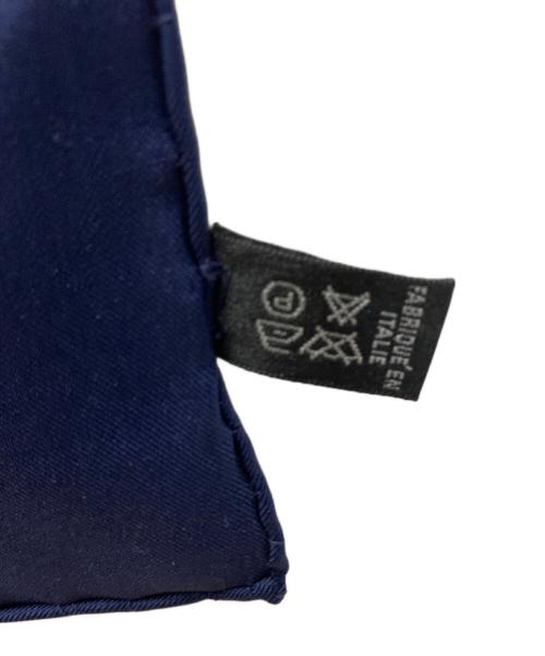 CELINE（セリーヌ）CELINE (セリーヌ) シルクスカーフ ブルーの古着・服飾アイテム