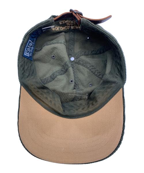 POLO RALPH LAUREN（ポロ・ラルフローレン）POLO RALPH LAUREN (ポロ・ラルフローレン) コーデュロイキャップ オリーブ サイズ:One sizeの古着・服飾アイテム