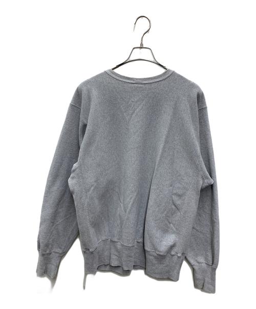 Champion REVERSE WEAVE（チャンピオン リバース ウィーブ）Champion REVERSE WEAVE (チャンピオン リバース ウィーブ) スウェット グレー×グリーン サイズ:XLの古着・服飾アイテム