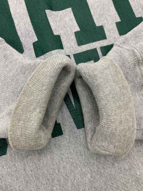 Champion REVERSE WEAVE（チャンピオン リバース ウィーブ）Champion REVERSE WEAVE (チャンピオン リバース ウィーブ) スウェット グレー×グリーン サイズ:XLの古着・服飾アイテム