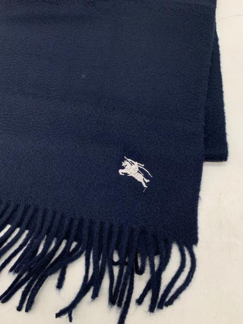 Burberry's（バーバリー）Burberry's (バーバリーズ) マフラー ネイビーの古着・服飾アイテム