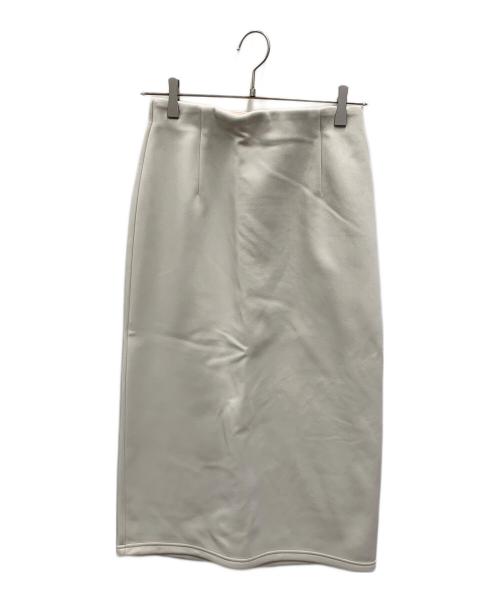 Gready Brilliant（グレディ ブリリアン）Gready Brilliant (グレディ ブリリアン) 裏起毛カットタイトスカート ベージュ サイズ:36 未使用品の古着・服飾アイテム