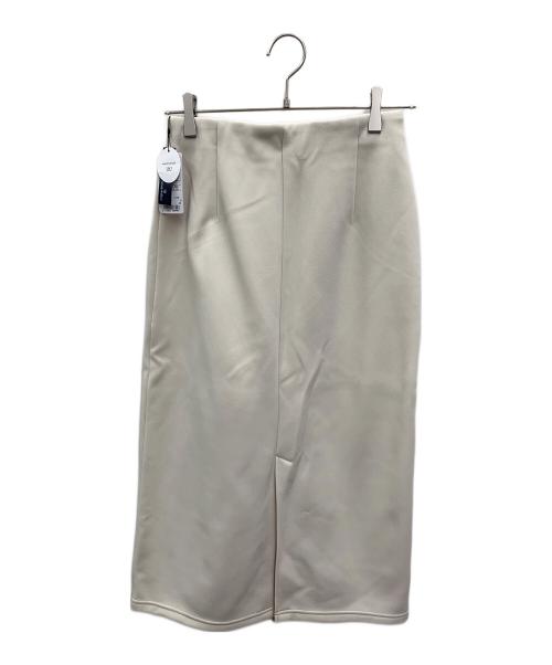 Gready Brilliant（グレディ ブリリアン）Gready Brilliant (グレディ ブリリアン) 裏起毛カットタイトスカート ベージュ サイズ:36 未使用品の古着・服飾アイテム