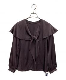Gready Brilliant（グレディ ブリリアン）の古着「長袖ブラウス」｜ブラウン