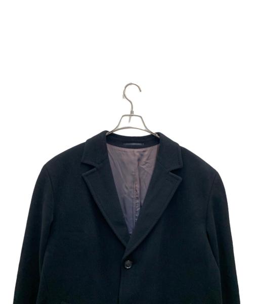 HUGO BOSS（ヒューゴ ボス）HUGO BOSS (ヒューゴ ボス) カシミヤ混コート ブラック サイズ:不明の古着・服飾アイテム