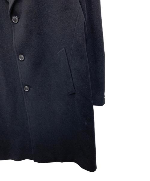 HUGO BOSS（ヒューゴ ボス）HUGO BOSS (ヒューゴ ボス) カシミヤ混コート ブラック サイズ:不明の古着・服飾アイテム