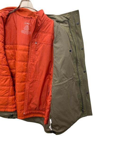 L.L.Bean（エルエルビーン）L.L.Bean (エルエルビーン) ジップジャケット オリーブ×オレンジ サイズ:Lの古着・服飾アイテム