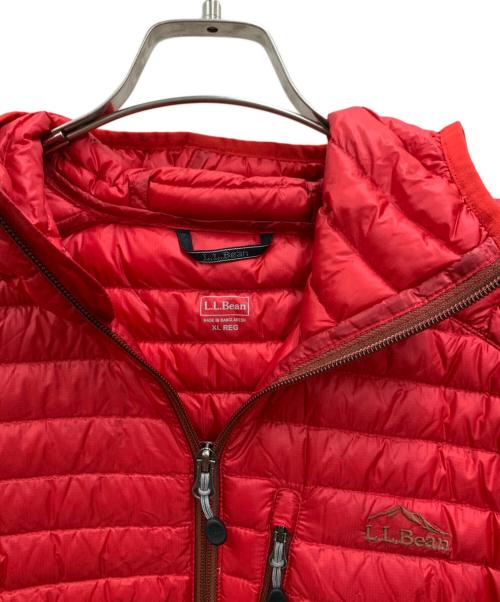 L.L.Bean（エルエルビーン）L.L.Bean (エルエルビーン) ダウンジャケット レッド サイズ:XLの古着・服飾アイテム