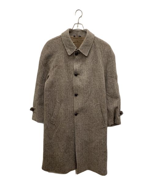 BROOKS BROTHERS（ブルックスブラザーズ）BROOKS BROTHERS (ブルックスブラザーズ) ヘリンボーンステンカラーコート ブラウン サイズ:44Rの古着・服飾アイテム