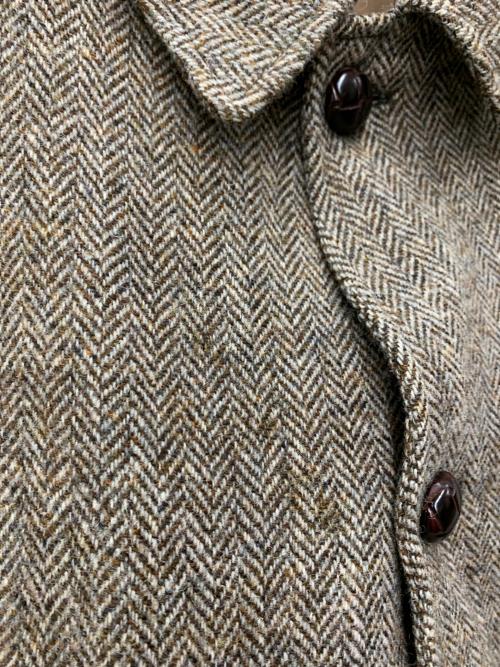 BROOKS BROTHERS（ブルックスブラザーズ）BROOKS BROTHERS (ブルックスブラザーズ) ヘリンボーンステンカラーコート ブラウン サイズ:44Rの古着・服飾アイテム