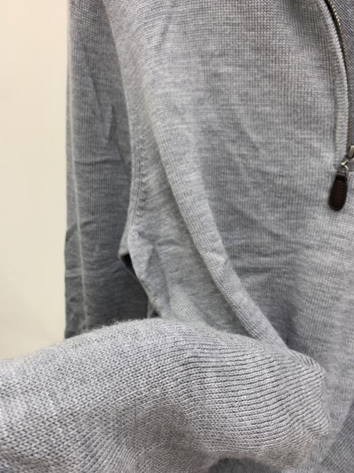 L.L.Bean（エルエルビーン）L.L.Bean (エルエルビーン) ハーフジップニット グレー サイズ:XLの古着・服飾アイテム