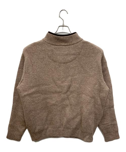 L.L.Bean（エルエルビーン）L.L.Bean (エルエルビーン) ハーフジップニット ブラウン サイズ:Lの古着・服飾アイテム