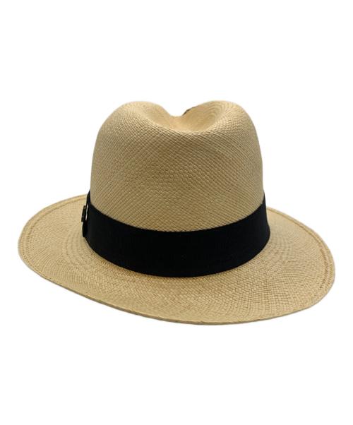 Ecua-Andino（エクアアンディーノ）Ecua-Andino (エクアアンディーノ) 麦わらハット ベージュ サイズ:LARGEの古着・服飾アイテム