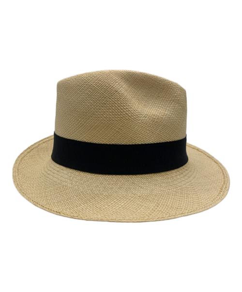 Ecua-Andino（エクアアンディーノ）Ecua-Andino (エクアアンディーノ) 麦わらハット ベージュ サイズ:LARGEの古着・服飾アイテム