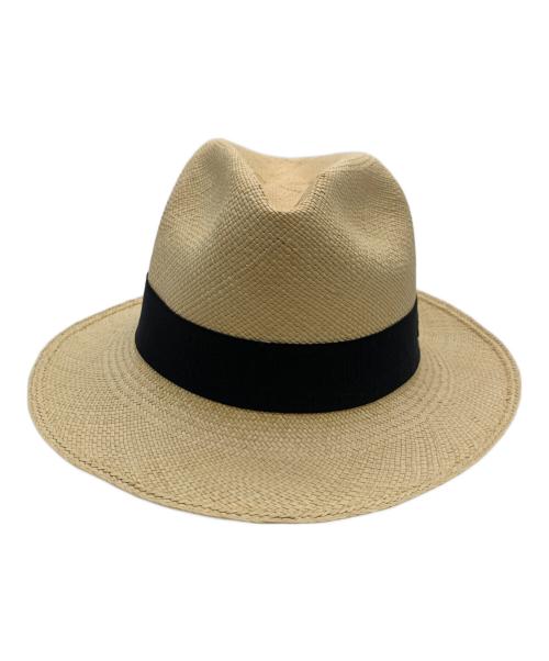 Ecua-Andino（エクアアンディーノ）Ecua-Andino (エクアアンディーノ) 麦わらハット ベージュ サイズ:LARGEの古着・服飾アイテム