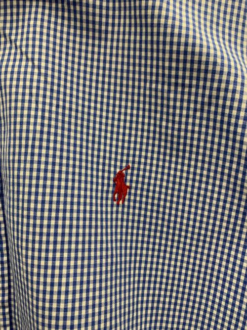 RALPH LAUREN（ラルフローレン）RALPH LAUREN (ラルフローレン) 長袖シャツ ブルー×ホワイト サイズ:Lの古着・服飾アイテム