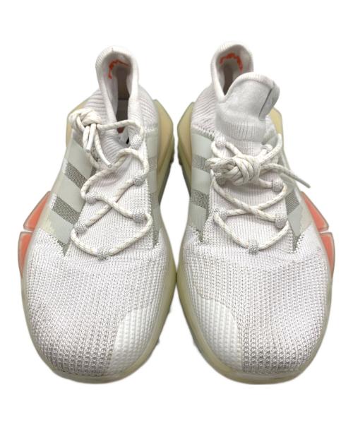 adidas（アディダス）adidas (アディダス) スニーカー ホワイト×ピンク サイズ:24.5の古着・服飾アイテム