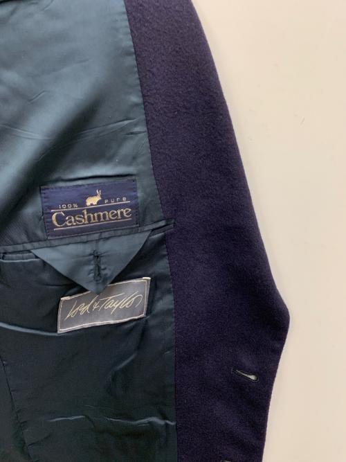 BILL BLASS（ビルブラス）BILL BLASS (ビルブラス) カシミヤテーラードジャケット ネイビー サイズ:FREEの古着・服飾アイテム