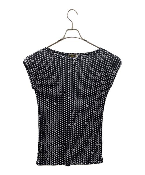 FENDI（フェンディ）FENDI (フェンディ) ノースリーブカットソー ホワイト×ブラック サイズ:44の古着・服飾アイテム