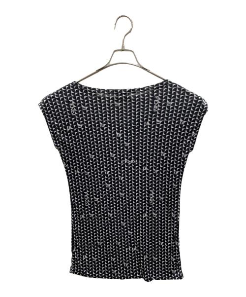 FENDI（フェンディ）FENDI (フェンディ) ノースリーブカットソー ホワイト×ブラック サイズ:44の古着・服飾アイテム