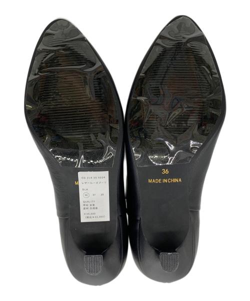 Gready Brilliant（グレディ ブリリアン）gready brilliant (グレディ ブリリアン) レザールーズブーツ ブラック サイズ:36 未使用品の古着・服飾アイテム