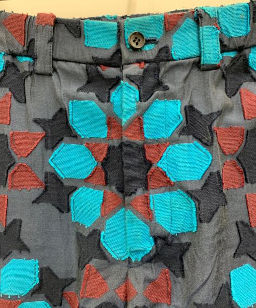 ISSEY MIYAKE（イッセイミヤケ）ISSEY MIYAKE (イッセイミヤケ) パンツ ネイビー×ブルー サイズ:表記なしの古着・服飾アイテム