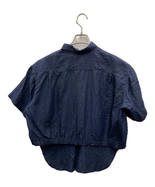 tricot COMME des GARCONS（トリココムデギャルソン）tricot COMME des GARCONS (トリココムデギャルソン) 半袖リネンシャツ ネイビー サイズ:FREEの古着・服飾アイテム