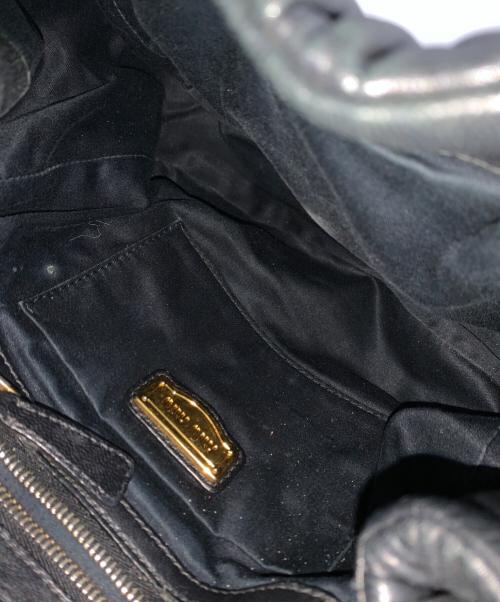 MIU MIU（ミュウミュウ）MIU MIU (ミュウミュウ) 2WAYバッグ ブラックの古着・服飾アイテム