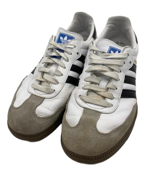 adidas（アディダス）adidas (アディダス) ローカットスニーカー ホワイト×ブラック サイズ:28の古着・服飾アイテム