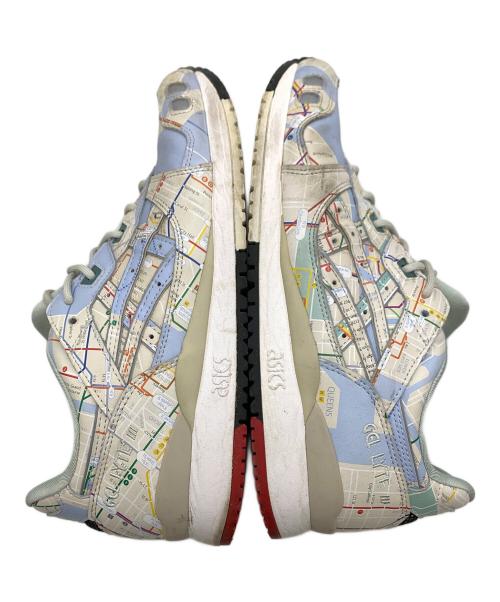 asics（アシックス）asics (アシックス) スニーカー ベージュ×ブルー サイズ:27の古着・服飾アイテム