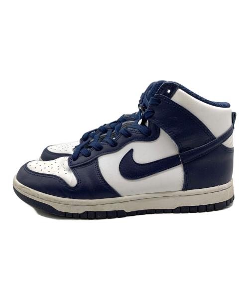 NIKE（ナイキ）NIKE (ナイキ) ハイカットスニーカー ホワイト×ネイビー サイズ:26の古着・服飾アイテム