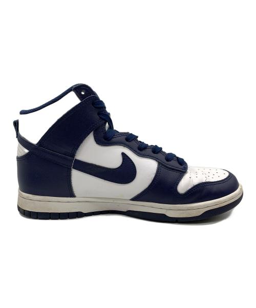 NIKE（ナイキ）NIKE (ナイキ) ハイカットスニーカー ホワイト×ネイビー サイズ:26の古着・服飾アイテム