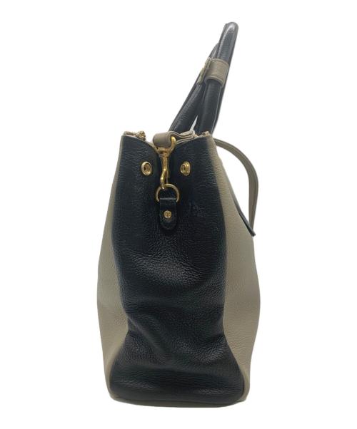 ATAO（アタオ）ATAO (アタオ) 2WAYバッグ ベージュ×ブラックの古着・服飾アイテム