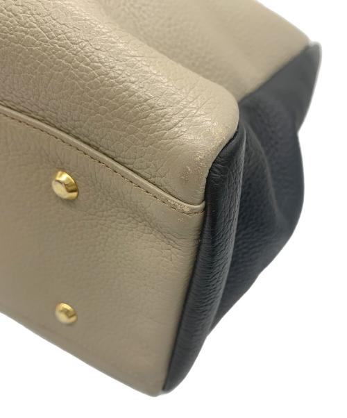 ATAO（アタオ）ATAO (アタオ) 2WAYバッグ ベージュ×ブラックの古着・服飾アイテム