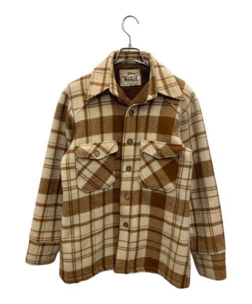 WOOLRICH（ウールリッチ）WOOLRICH (ウールリッチ) 裏ボアウールジャケット ベージュ サイズ:Sの古着・服飾アイテム