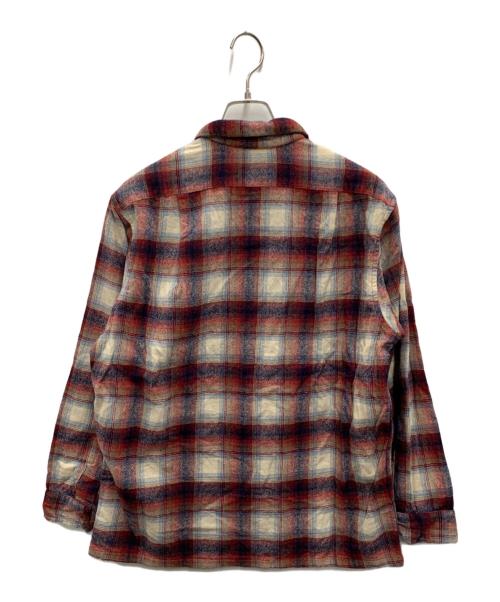 PENDLETON（ペンドルトン）PENDLETON (ペンドルトン) ウールチェックシャツ レッド×アイボリー サイズ:Lの古着・服飾アイテム