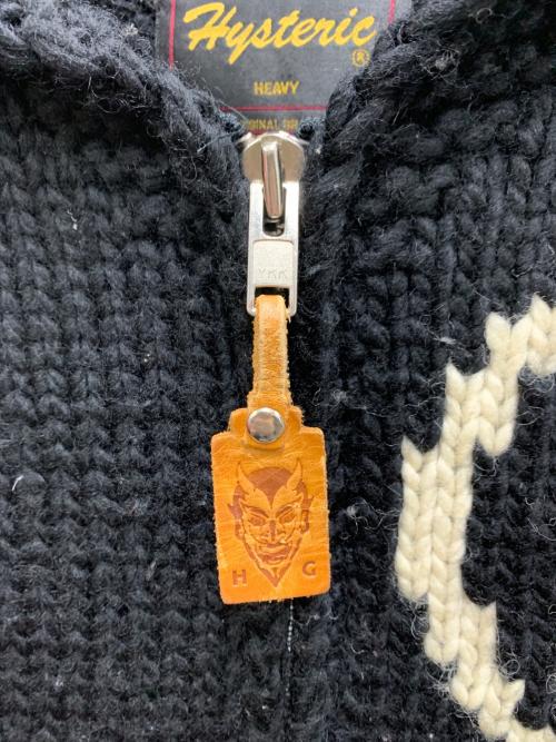 Hysteric Glamour（ヒステリックグラマー）Hysteric Glamour (ヒステリックグラマー) 厚手カーディガン ブラック サイズ:freeの古着・服飾アイテム