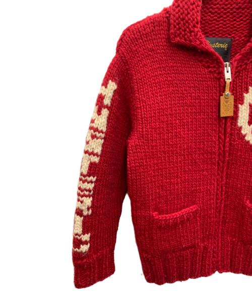 Hysteric Glamour（ヒステリックグラマー）Hysteric Glamour (ヒステリックグラマー) 厚手カーディガン レッド サイズ:FREEの古着・服飾アイテム