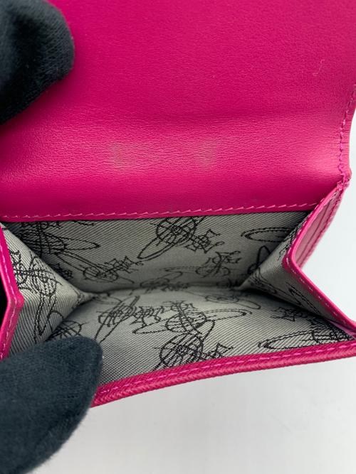 Vivienne Westwood（ヴィヴィアンウエストウッド）Vivienne Westwood (ヴィヴィアンウエストウッド) 2つ折り財布 ピンクの古着・服飾アイテム
