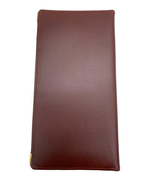 Cartier（カルティエ）Cartier (カルティエ) 札入れ ボルドーの古着・服飾アイテム