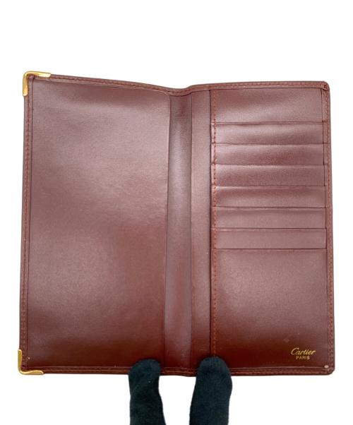 Cartier（カルティエ）Cartier (カルティエ) 札入れ ボルドーの古着・服飾アイテム