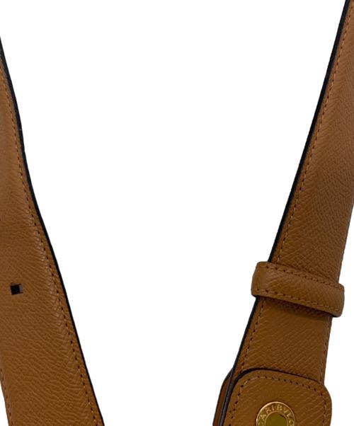 BVLGARI（ブルガリ）BVLGARI (ブルガリ) レザーベルト ブラウン×ゴールド サイズ:5の古着・服飾アイテム