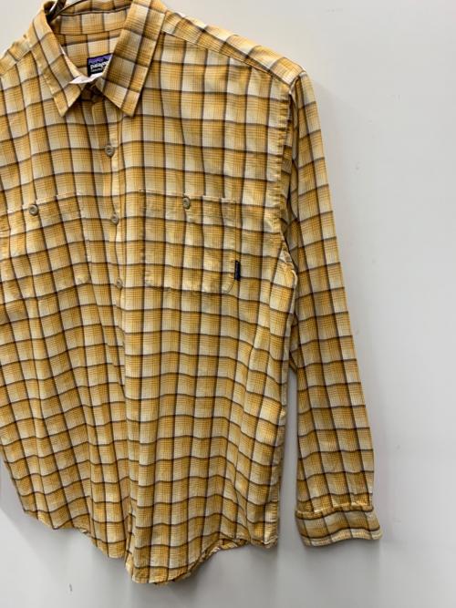 Patagonia（パタゴニア）Patagonia (パタゴニア) チェックシャツ イエロー×ブラウン サイズ:Mの古着・服飾アイテム