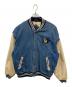 MVSPORT（エムブイ スポーツ）の古着「デニムスタジャン」｜ブルー×ベージュ