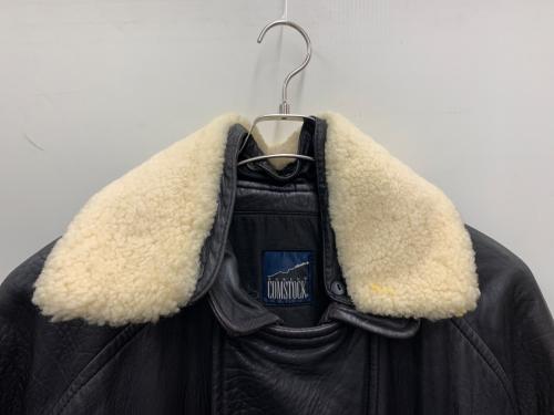 ROBERT COMSTOCK（ロバートコムストック）ROBERT COMSTOCK (ロバートコムストック) レザーブルゾン ブラック サイズ:USA40の古着・服飾アイテム
