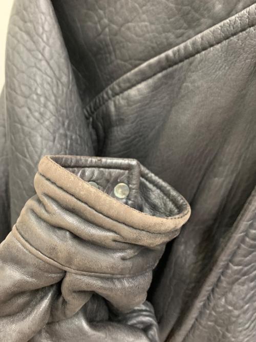 ROBERT COMSTOCK（ロバートコムストック）ROBERT COMSTOCK (ロバートコムストック) レザーブルゾン ブラック サイズ:USA40の古着・服飾アイテム