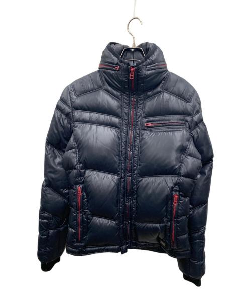 DIESEL（ディーゼル）DIESEL (ディーゼル) ダウンジャケット ブラック×レッド サイズ:Mの古着・服飾アイテム