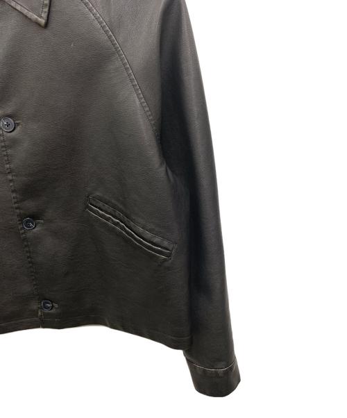 Noen（ノエン）Noen (ノエン) ヴィンテージライクレザージャケット ブラック サイズ:Ｌの古着・服飾アイテム