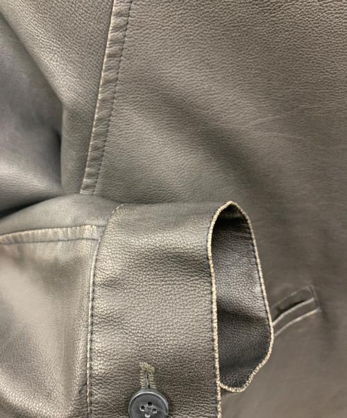 Noen（ノエン）Noen (ノエン) ヴィンテージライクレザージャケット ブラック サイズ:Ｌの古着・服飾アイテム